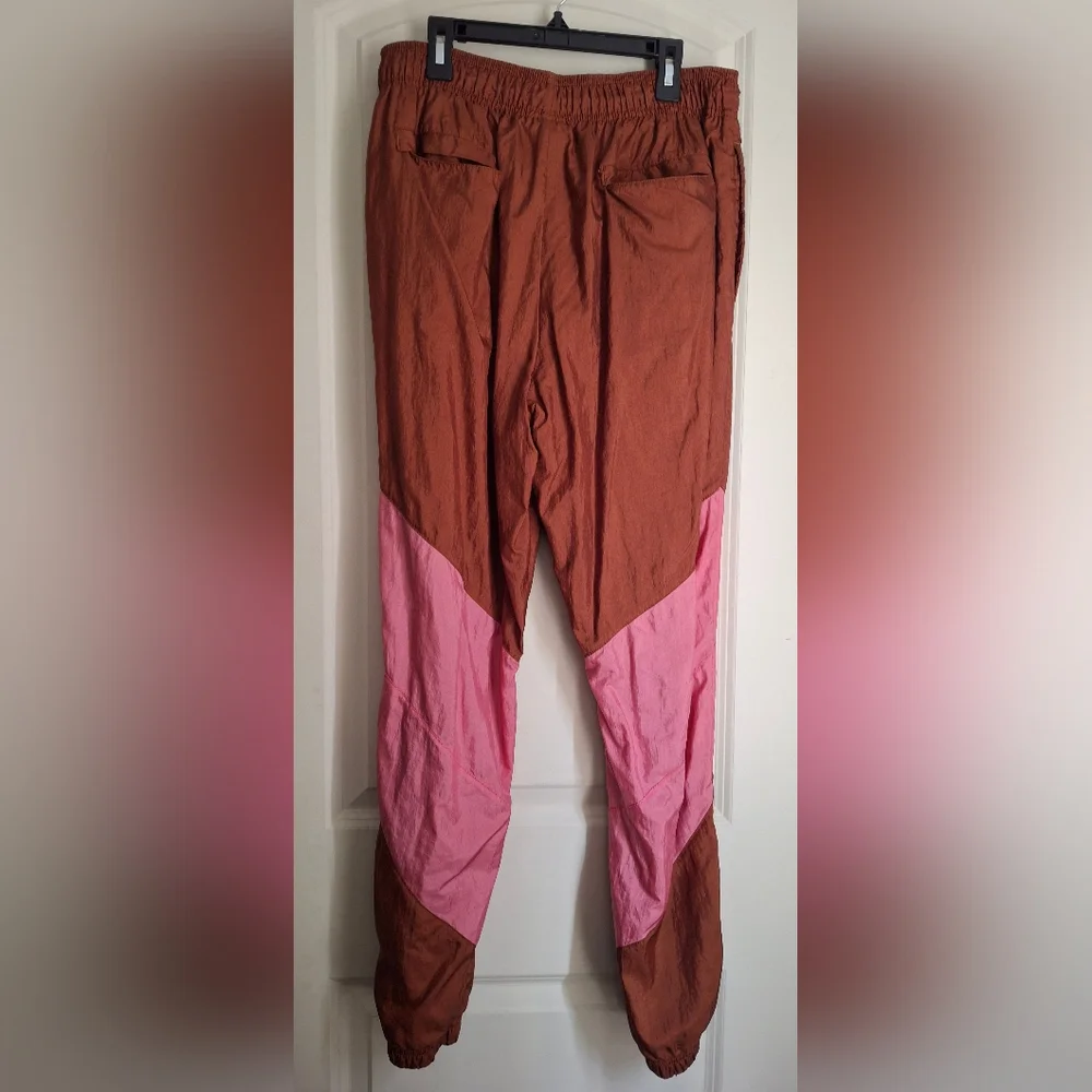 Champion Men's Brown and Pink Colorblock Track Pants